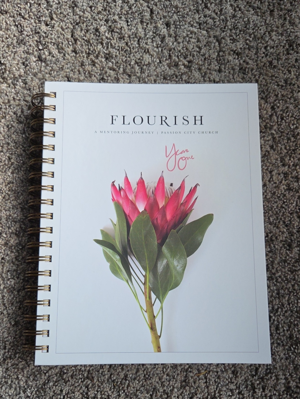 Spiral Notebook - Pink Floral Cover